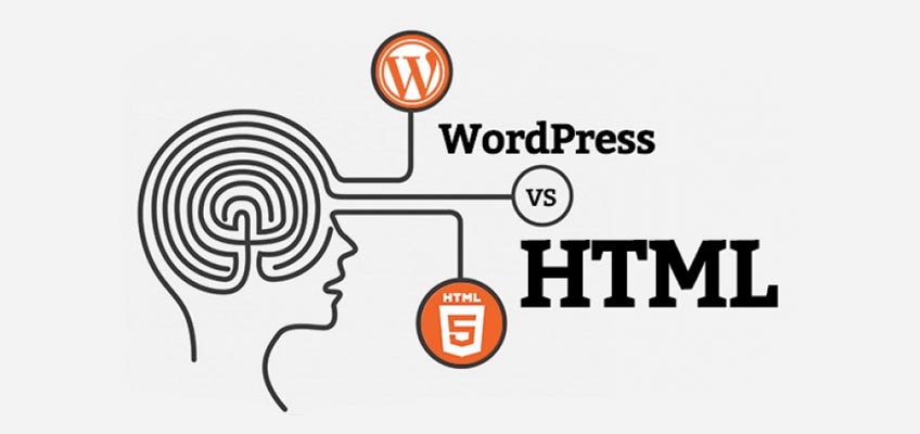 WordPress vs HTML display photo